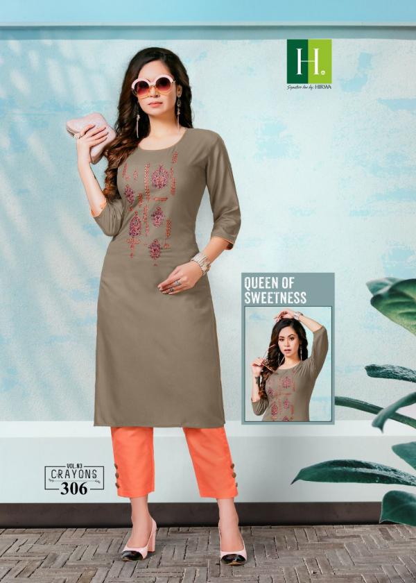 Hirwa Crayons Vol 3 Fancy Designer Kurti Collection